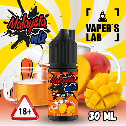 Фото сольова жижа top malaysian mix salt mango tea 30 ml