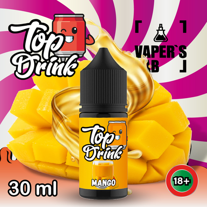 Фото, Видеообзор на жижку Salt Top Drink SALT Mango 30 ml