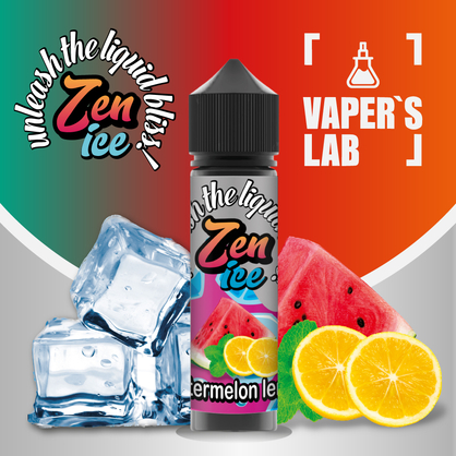 Фото жижі для вейпа zen ice watermelon lemon