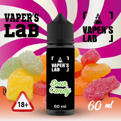 Фото, Видео на жидкости Vapers Lab Sour candy 60 ml