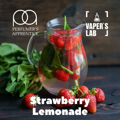 Фото, Відеоогляди на Ароматизатори для вейпа TPA "Strawberry lemonade" (Полуничний лимонад) 