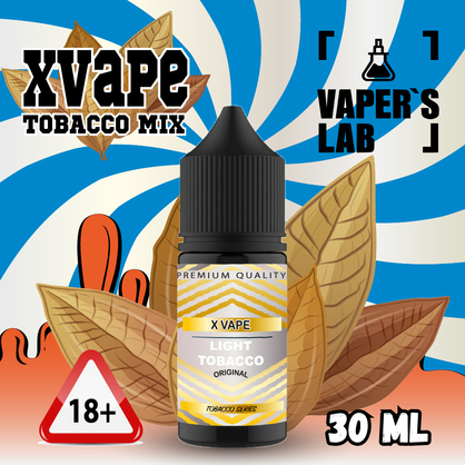 Фото, Видеообзор на жижку Salt XVape Salt Light Tobacco 30 ml