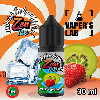 Фото жижа для пода zen salt ice kiwi strawberry 30ml