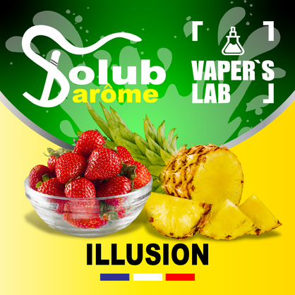 Фото, Відеоогляди на Ароматизатор для самозамісу Solub Arome "ILLUSION" (Ананас із полуницею) 