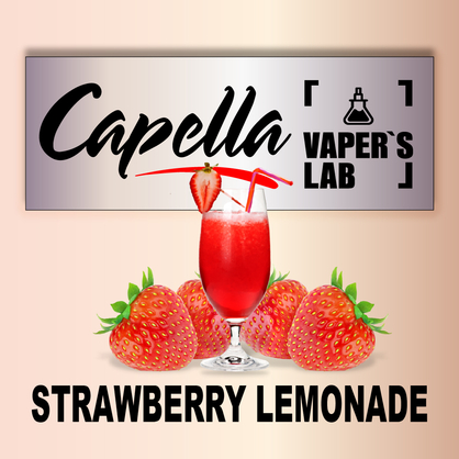 Фото на аромку Capella Strawberry Lemonade Клубничный лимонад