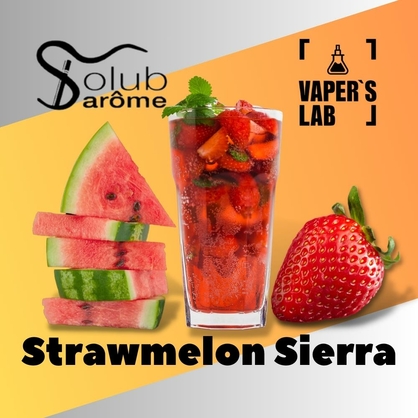 Фото, Відеоогляди на ароматизатор електронних сигарет Solub Arome "Strawmelon Sierra" (Коктейль з кавуном та полуницею) 