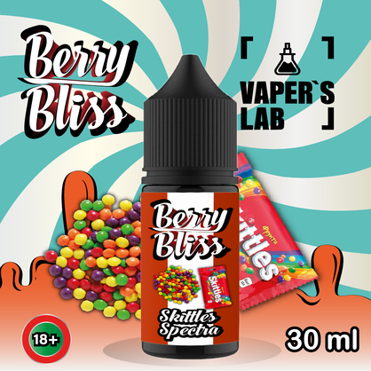 Фото солевая жидкость berry bliss skittles spectra 30 мл