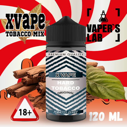 Фото жижа xvape hard tobacco 120 мл