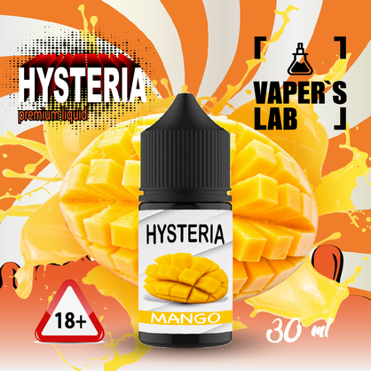 Фото, Видеообзор на жижку Salt Hysteria Salt Mango 30 ml