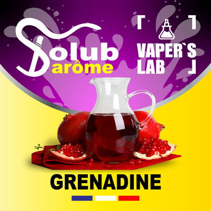 Фото, Видео, Компоненты для самозамеса Solub Arome "Grenadine" (Гранатовый коктейль) 