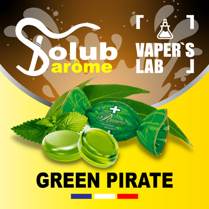 Фото, Відеоогляди на Найкращі харчові ароматизатори Solub Arome "Green pirate" (М'ятні цукерки) 