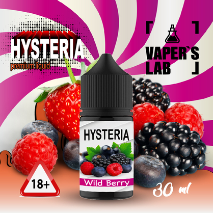 Фото, Відеоогляди на Жижу Salt Hysteria Salt Wild Berry 30 ml