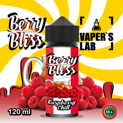 Фото рідини для вейпа berry bliss raspberry chill 120 мл (освіжаюча малина)