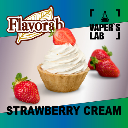 Фото на аромку Flavorah Strawberry Cream Клубничный крем