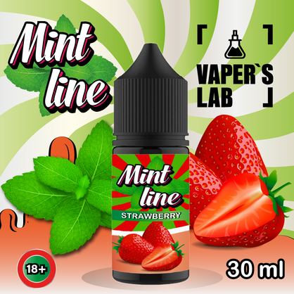 Фото сольова жижа top mint strawberry 30ml