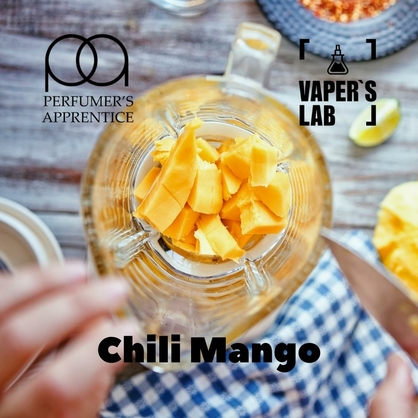 Фото, Видео, Ароматизатор для жижи TPA "Chili mango" (Манго со специями) 