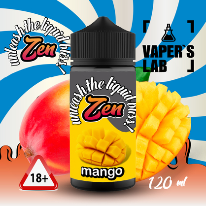 Фото жидкость для вейпа купить zen mango