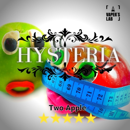 Фото заправка на вейп hysteria two apples 30 ml