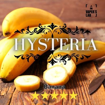 Фото рідина для вейпа безкоштовно hysteria banana 30 ml