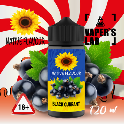 Фото рідина для вейпа native flavour black currant 120 ml