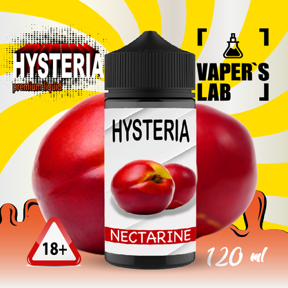 Фото жижа для вейпа до 100 грн hysteria nectarine 100 ml