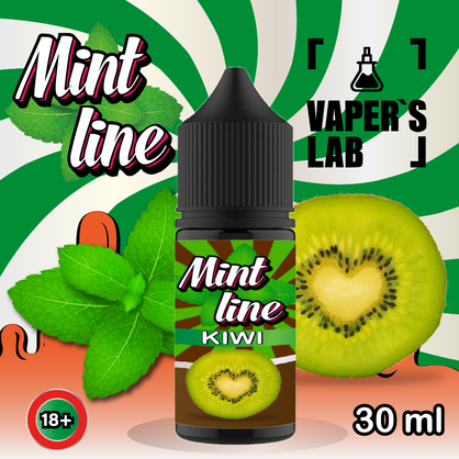 Фото солевая жидкость mint kiwi 30ml