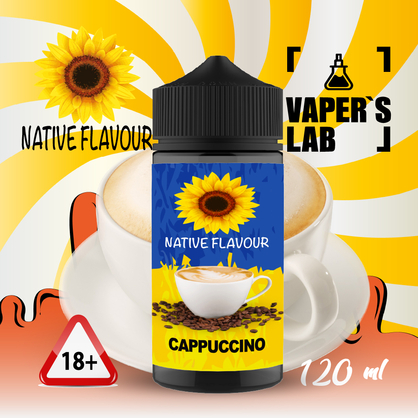 Фото заправка на вейп native flavour cappuccino 120 ml