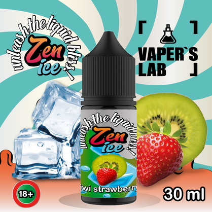 Фото жижа для пода zen salt ice kiwi strawberry 30ml