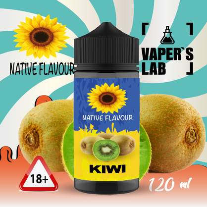 Фото заправка до електронної сигарети native flavour kiwi 120 ml