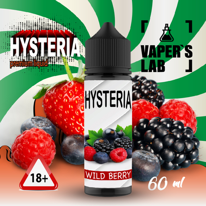 Фото заправка для вейпа купити hysteria wild berry 30 ml