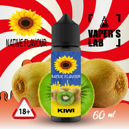 Фото жижа без никотина native flavour kiwi 60 ml