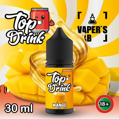 Фото, Видеообзор на жижку Salt Top Drink SALT Mango 30 ml