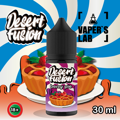 Фото сольова жижа top dessert fusion salt berry pie 30 ml