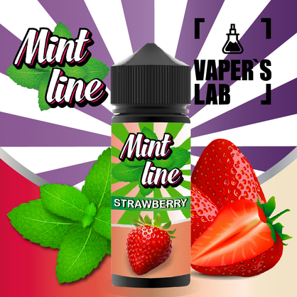 Фото жижі для вейпа mint strawberry 120 ml