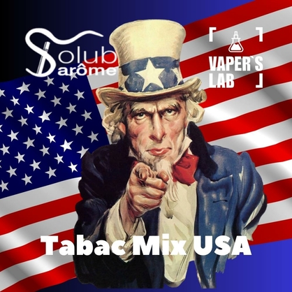 Фото, Видео, Компоненты для самозамеса Solub Arome "Tabac Mix USA" (Американский табак) 