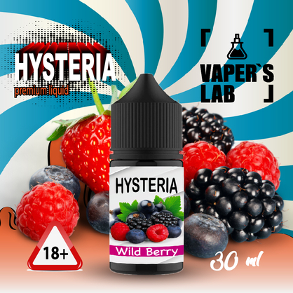 Фото, Відеоогляди на Жижу Salt Hysteria Salt Wild Berry 30 ml