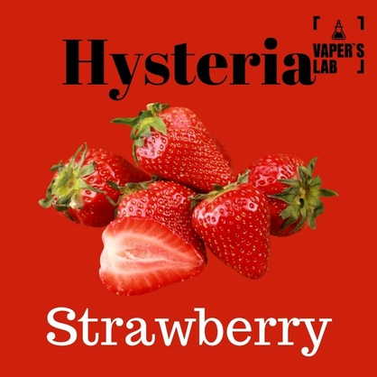 Фото безнікотинова рідина hysteria strawberry 100 ml