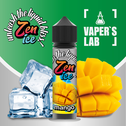 Фото жидкость для вейпа zen ice mango