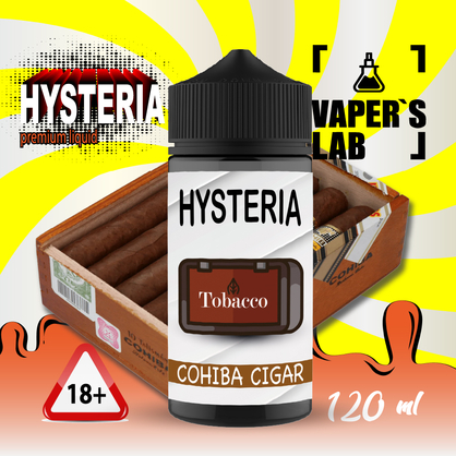 Фото жижи для вейпа hysteria cohiba cigar 100 ml