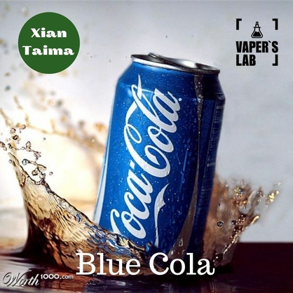 Фото, Видео, Ароматизатор для вейпа Xi'an Taima "Blue Cola " (Синяя кола) 