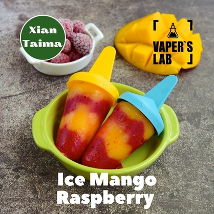 Фото, Відеоогляди на Ароматизатор для жижи Xi'an Taima "Ice Mango Raspberry" (Холодний манго та малина) 