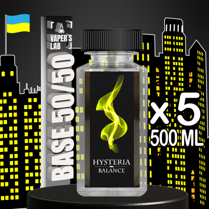 Фото, Видео База для вейпа Hysteria Наборы базы для электронных сигарет 500 мл 5 шт