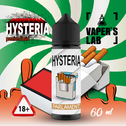 Фото рідини для вейпа hysteria parlament 30 ml