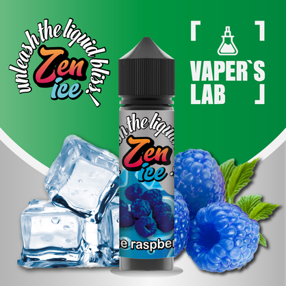 Фото жижі для вейпа zen ice blue raspberry