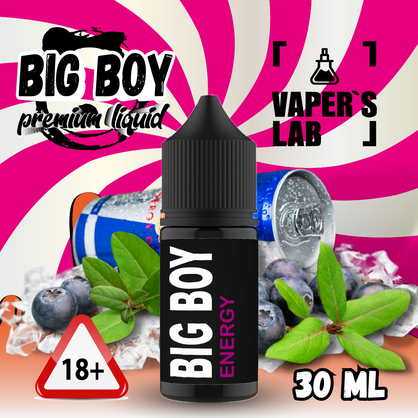 Фото, Видеообзор на жижку Salt BIG BOY Salt Energy berry mix 30 ml