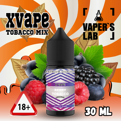 Фото, Видеообзор на жижку Salt XVape Salt Berry Tobacco 30 ml