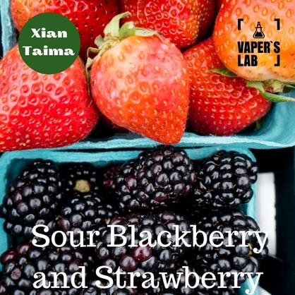 Фото, Видео, Натуральные ароматизаторы для вейпа  Xi'an Taima "Sour Blackberry and Strawberry" (Кислая ежевика и клубника) 