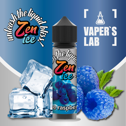 Фото жижі для вейпа zen ice blue raspberry