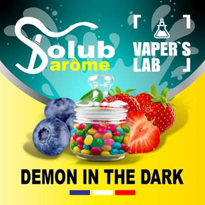 Фото, Відеоогляди на Ароматизатори для рідин Solub Arome "Demon in the dark" (Чорниця полуниця та жуйка) 