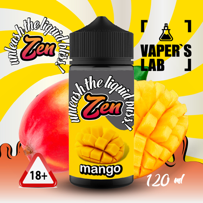 Фото жидкость для вейпа купить zen mango